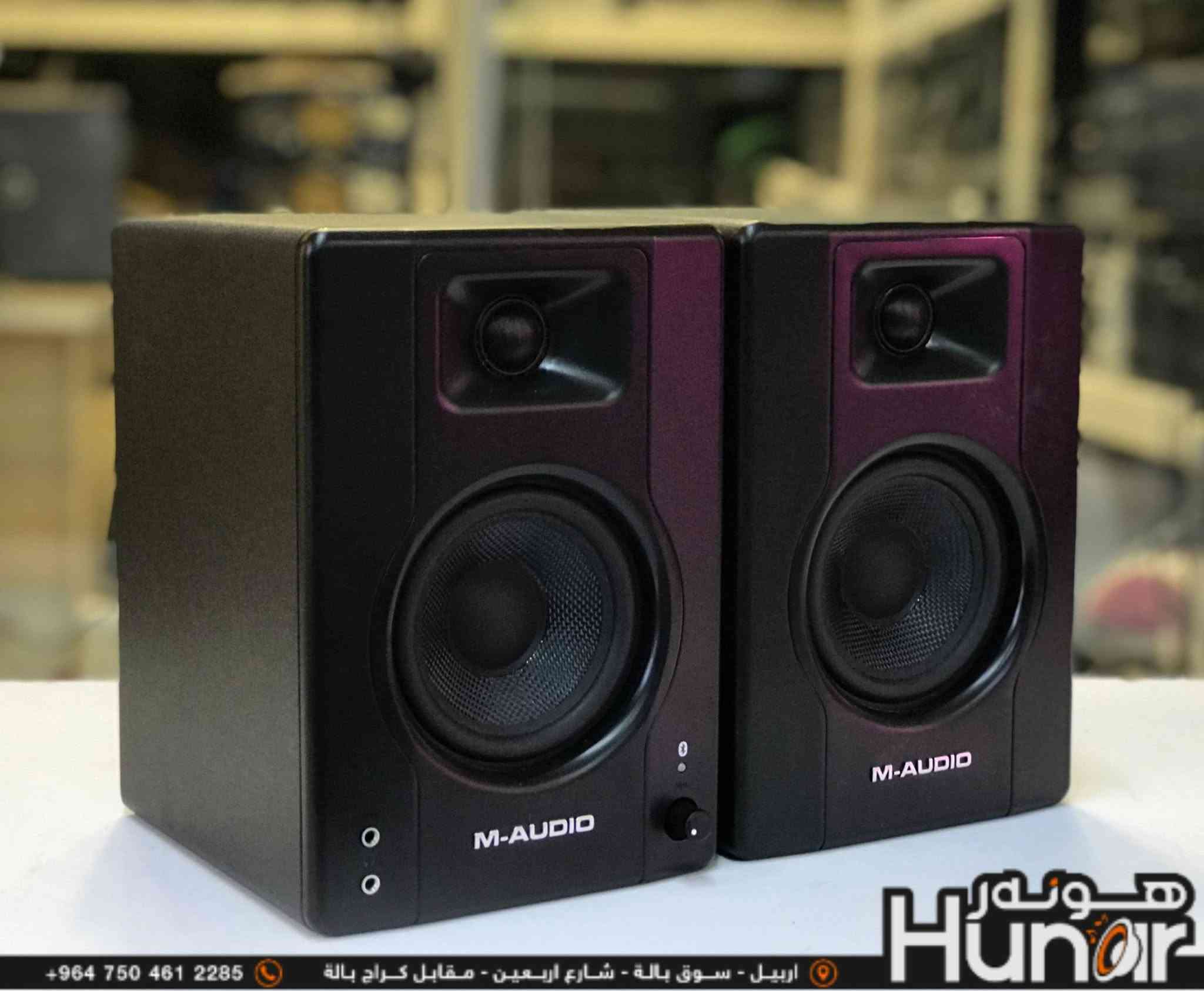 M-AUDIO BX4BT
4.5” 120W Bluetooth 
Multimedia Reference Monitors
( کوردی • عربي )

🟢توصيل موجود الي جميع المحافضات
🟡گەياندن هەیە بۆ هەموو شوێنێک

🟠مــعـرض هــونـەر
🔸للـصوتــیات(امبلیفایر• سماعة• رادیو• انتیك• مایكروفون)
🔸عــنـوان• اربیل سوق بالة • شارع اربعین
🔸مـوبایـل• ***********
                   ***********

🔵پـێـشانـگای هــونـەر
🔹بۆ ئامێری دەنگی و کارەبایی(ئیمپلیفایر• سەماعە• ڕادیۆ• مایکرۆفۆن)
🔹ناونیـشان• هەولیر • بازاری لەنگەی ٤۰م
🔹مـــۆبـایـل• 
***********
***********

•••••••••••••••••••••••••••••••••••••••••••••••••••
#iraq #kurdistan #duhok #zaxo #hawler #karbala #slemani #erbil #baghdad #kurd #kurdish #akre  #karkuk #kuwait #najaf
#amplifier #audio #subwoofer #sound #music #audiophile #bass #stereo #amplifiers #speaker #soundsystem #speakers
#اربيل #العراق #بغداد
