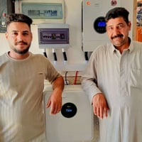 منظومة شمسية • ألواح جنكو ٦١٥واط • بطارية فلستي ٥ك واط ساعه