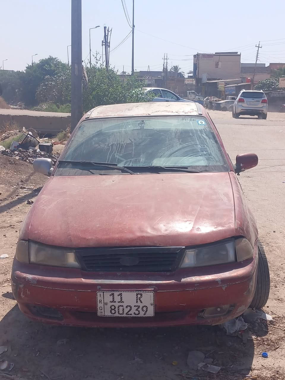 دايو سلو موديل 96 رقم نكليزي بأسمي سياره تحويل ثاني يوم 
بدون ضربه وصبغ بيه خياس بل باب مال صدر فقط مابيه اي خياس بعد كهرباء كله شغاله نقصه باتري لأن جطلت بنكه عليه وتعب وبطاين مال بوب فقط داخل كله جديد بس جيب بطاين 
محرك خير من الله كير اوتو بس جبنه ماعرف شبيه وينقص الكير 
تخم تاير جديد جواهه 
صدر نص عمر  
عنواني ابو غريب شارع الزيتون 
الشراي يتصل وبي خير وتدلل 
*********** 

واذا اكو مراوس سايبه نضيفه اراوس
