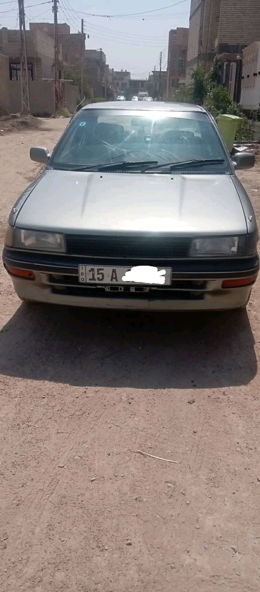 سلام عليكم كورلا موديل 90 
مصبوغة عام ضربته بل جنطة كفالة كير ومحرك كشرهه نضيف جام كهربائي سياره نضيفة مناقصه شي 
واذا اكو مراوس ابتكتك اراوس حسب القناعة