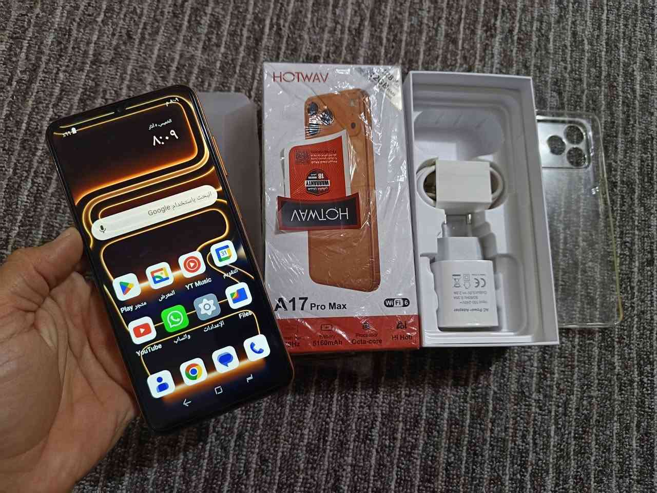 جهاز جديد اصلي وكالة 

هوت ويف A17 PRO MAX

شاشة بحجم 6.7 بتردد 120 هيرتز

ذاكرة 128 

عشوائية 12

بطارية 5160 ملي امبير

كامل المحلقات السعر 130 شراي اتصال *********** مو شراي اعبر المنشور
