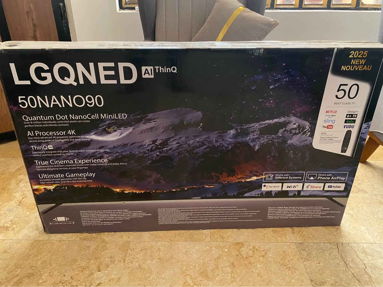 ‎شاشه LG 50بوسه 4K 120هيرتز جديده ممفتوحه من الكارتونه السعر ٣٥٠رقم ***********‎ بغداد, العراق
