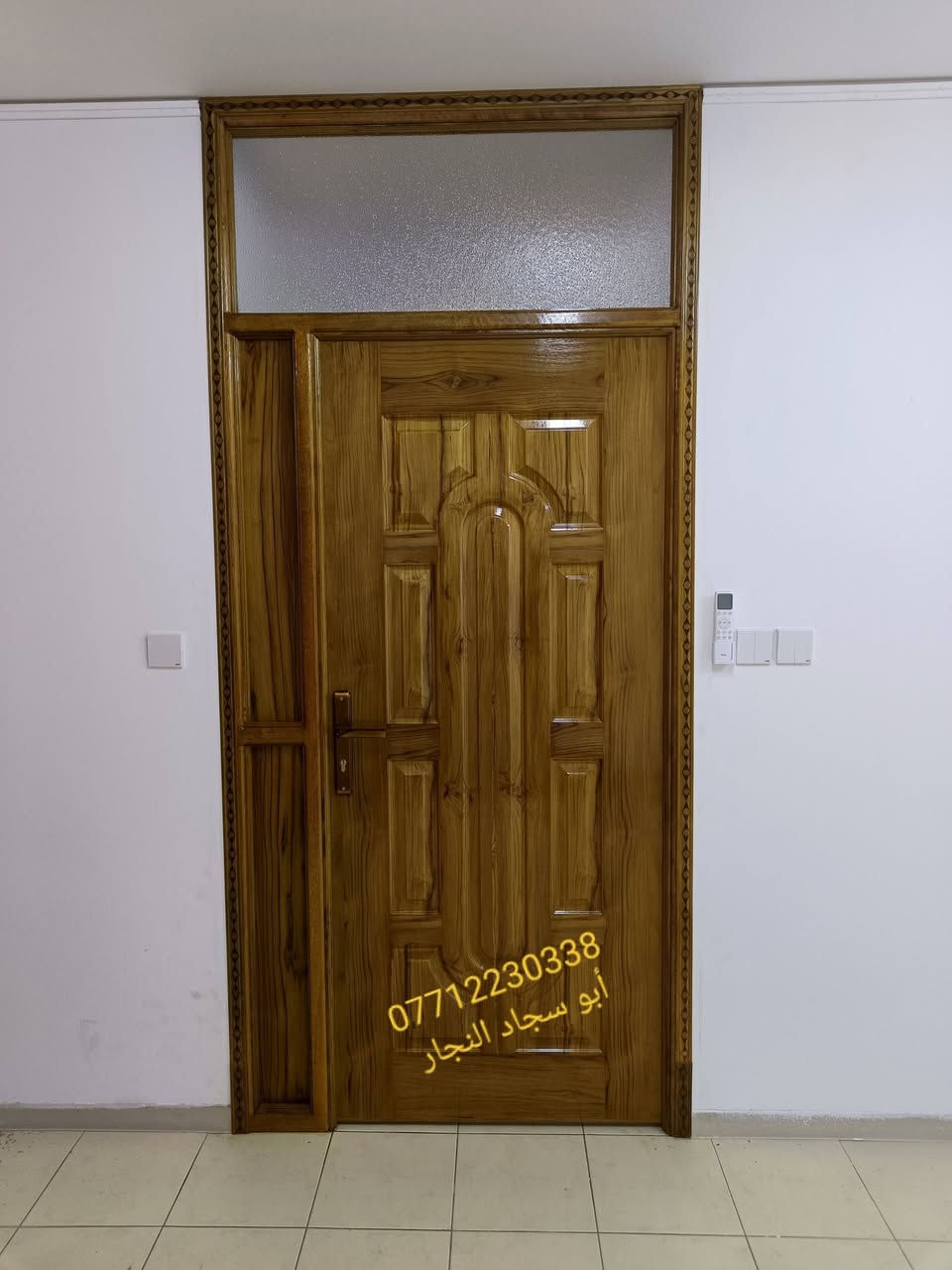 السلام عليكم 
 أبواب قواطع بين صاله ومطبخ 
أبو سجاد النجار ***********
