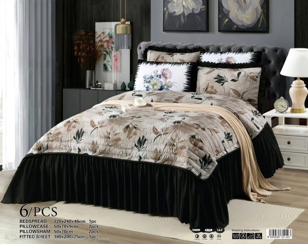 🎉جديدنا صيف 2026 غطوة نفرين 6 قطعة قطن 100%🎉
😍🙈عرض خاص جدا جدا🙈😍
قياس غطوة/ 220+240+46 كشكش 
قياس شرشف/ 180+200+25 
4 عدد وجه مخدة/ 50+70+9 DIGITAL 
💰(السعر  35  الف دينار) 💰 
💐💐 #مفروشات_بيت_الغدير 💐💐
لبيع الدواشك وكافة انواع المفروشات
🚕 توجد خدمه توصيل داخل بغداد  وجميع المحافظات 🚕العنوان  /بغداد/الغدير/ساحة ميسلون/مقابل بناية ميسلون أول محل ركن ♥♥📞هاتف *********** /***********
T.me/alghadeerhouse
#فرشة_نفرين #مفروشات بيت_الغدير هدية
الجميع
