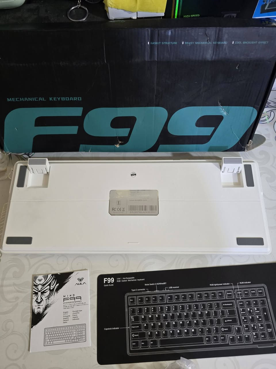 سلام عليكم ورحمة الله وبركاته 
من رخصة الادمن متوفر كي بورد f99 بهل جمال جديد غير مستخدم للمهتم حط سعر وبل العافية يم اعلة سعر ابيع يوجد توصيل


**إذا كنت صاحب هذا الإعلان وتريد حذفه لأي سبب، رجاءا أرسل رسالة إلى الدعم الفني**