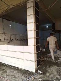 كادر فني  لأعمال السكريد و اللبخ الخاص لعمل المادة مختص بتطبيگ السيرام...