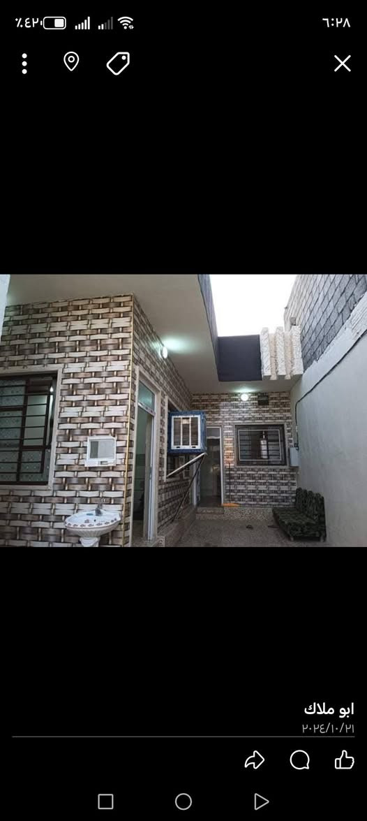 عندي بيت مساحه 230 متر اربع غرف نوم واستقبال وكراج ٦٥متر تصال على هذا الرقم *********** بيع مستعجل
بلرشيديه يم جامع المحسنين
