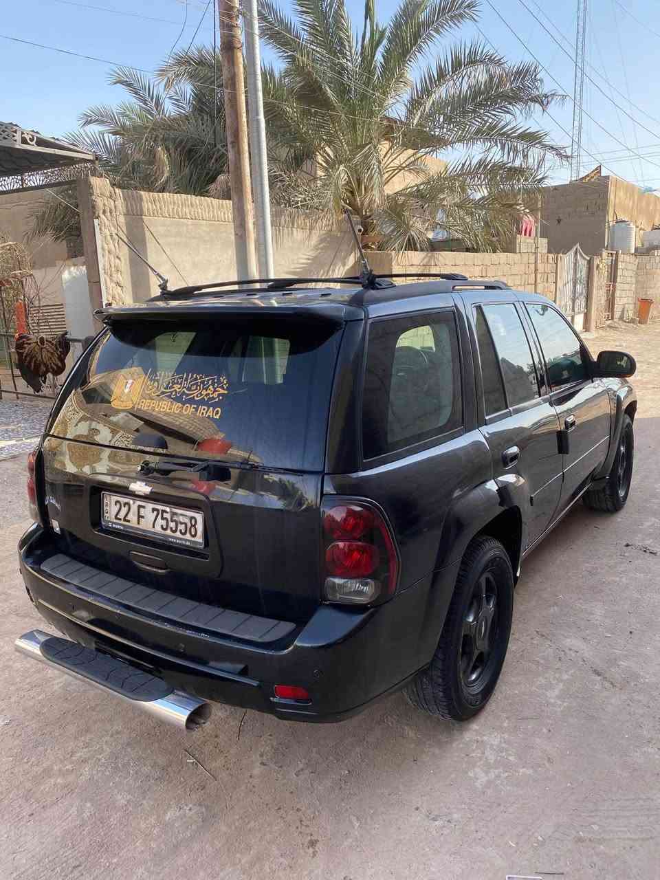 تريل بلايزر 2007 LTZ
مكينه قبل اسبوع شادها قبق ابيض
تبريد شغال نقص بس غاز لان توني مبدل مكينه
حدادة نص عمر كهربائيات شغاله
منظومه زنون 
95 وبيها مجال
البصرة شط العرب الجزيرة
*********** البصرة, العراق
