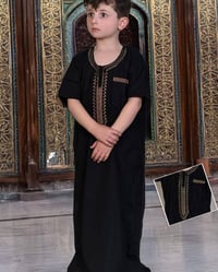 دشداشه • اسود • ٢-١٢ سنه