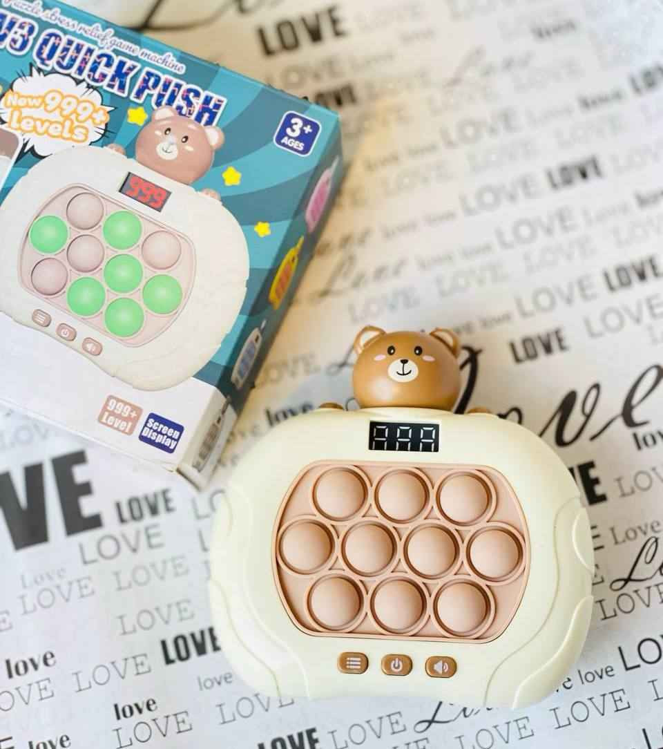 V3 QUICK PUSH 
لعبة بوب ايت الجديدة الضوئية الالكترونية متوفرة بكثير من الاشكال 📢😍

❤️ الشاطر الي راح يوصل للاخير 👍
❤️ لعبة مسلية وممتعة للكبار والصغار 
❤️ لعبة البوبيت الالكترونية الجديدة 5*1
❤️ تقوم فكرتها على تتبع البوب ات المضيئة باقصى سرعة و بالتسلسل الصحيح
❤️ لها اكثر من طريقه للعب بمراحل مختلفة من السهل الى الصعب..
❤️ مصممة للكل تبدأ من عمر 3 سنوات واكثر 
❤️ لعبة مثالية مع 5 أوضاع وضع الاختراق وضع الذاكرة 
❤️ تعامل مع 30 مستوى قابل للتعديل تذكر وقم بإزالة الفقاعات المضيئة بسرعة للتقدم.
❤️ لعبة حسية من خلال الضغط على الكرات🔵🟢
❤️ مفيدة لحالة التوحد لدى الاطفال 🙍🏻‍♂️🙇🏻‍♂️
❤️ كما يمكن قضاء وقت ممتع بها طفلك 👶🏻
❤️صوت وضوء ممتع تعمل على البطارية #الاصلية
 
🚘يوجد خدمة توصيل لجميع  محافظات العراق بغداد, العراق


**إذا كنت صاحب هذا الإعلان وتريد حذفه لأي سبب، رجاءا أرسل رسالة إلى الدعم الفني**