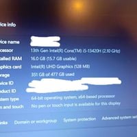 لابتوب لينوفو سعر 400 معالج i5 جيل 13 نوع H كرت شاشة مدمج رام 16GB تخز...