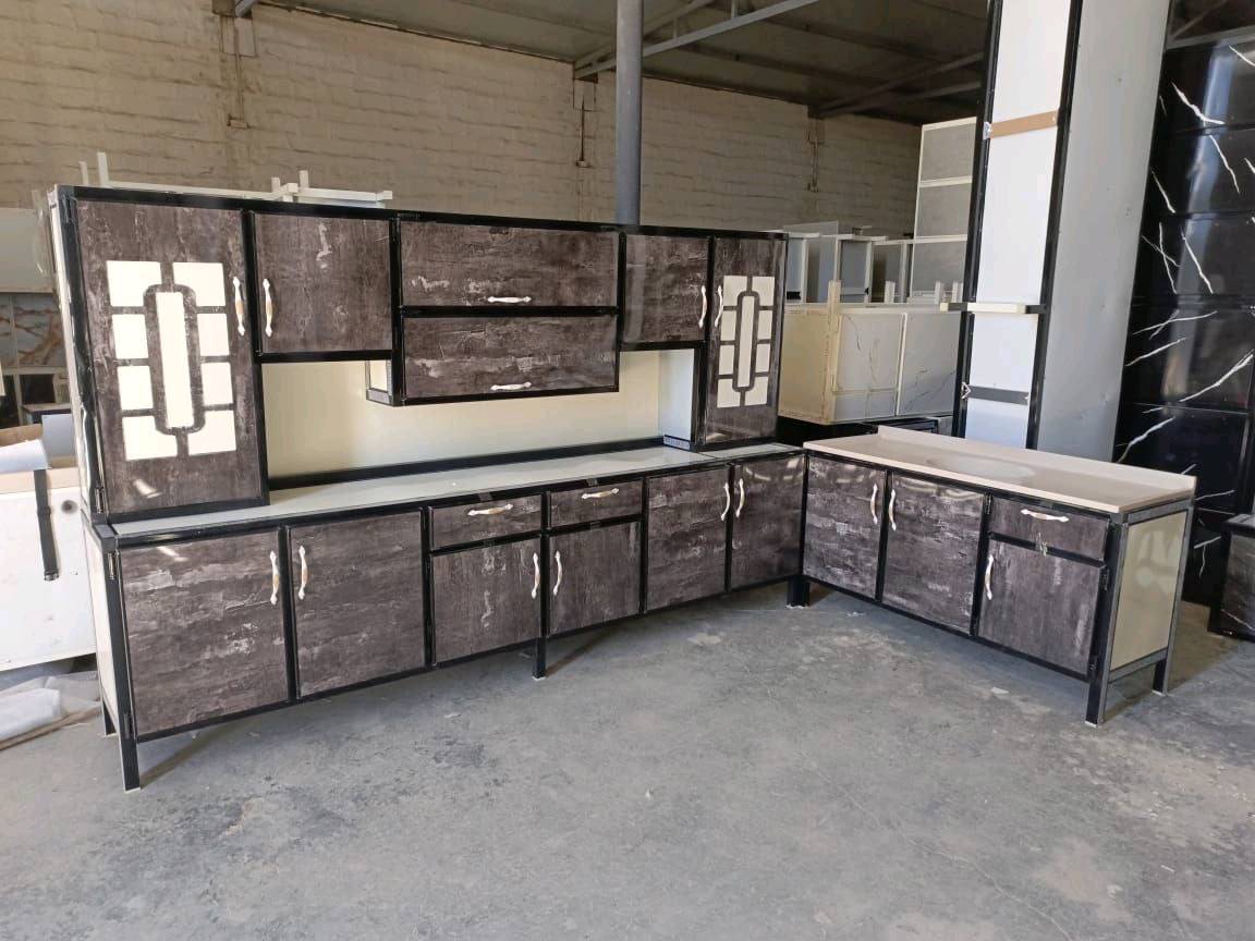 كاونتر المنيوم قياس 3 امتار وسنك متر ونص مرمر سعر 450 الف