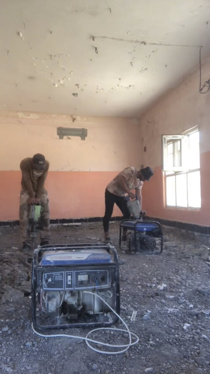 سلام عليكم
كادر عمل 12 عامل      اي شقل نشتقل  
فرش حجر  
تكسير فتحات تبريد مركزي 

جلي حلان
تصفير بيوت 
تصعيد بلوك 
تصعيد رمل 
لبخ تكعيب 
درز بيوت 
تعديل تراب فوك تكعيبه 
ندخل جص 
تصفيط بلوك أساس تكعيبه 
1اذا معندك شقل اصلخنه بتعليق جزاك الله خير وهاذه رقمي خابرني ودلل 🫡☎️‪0784 582 3157
