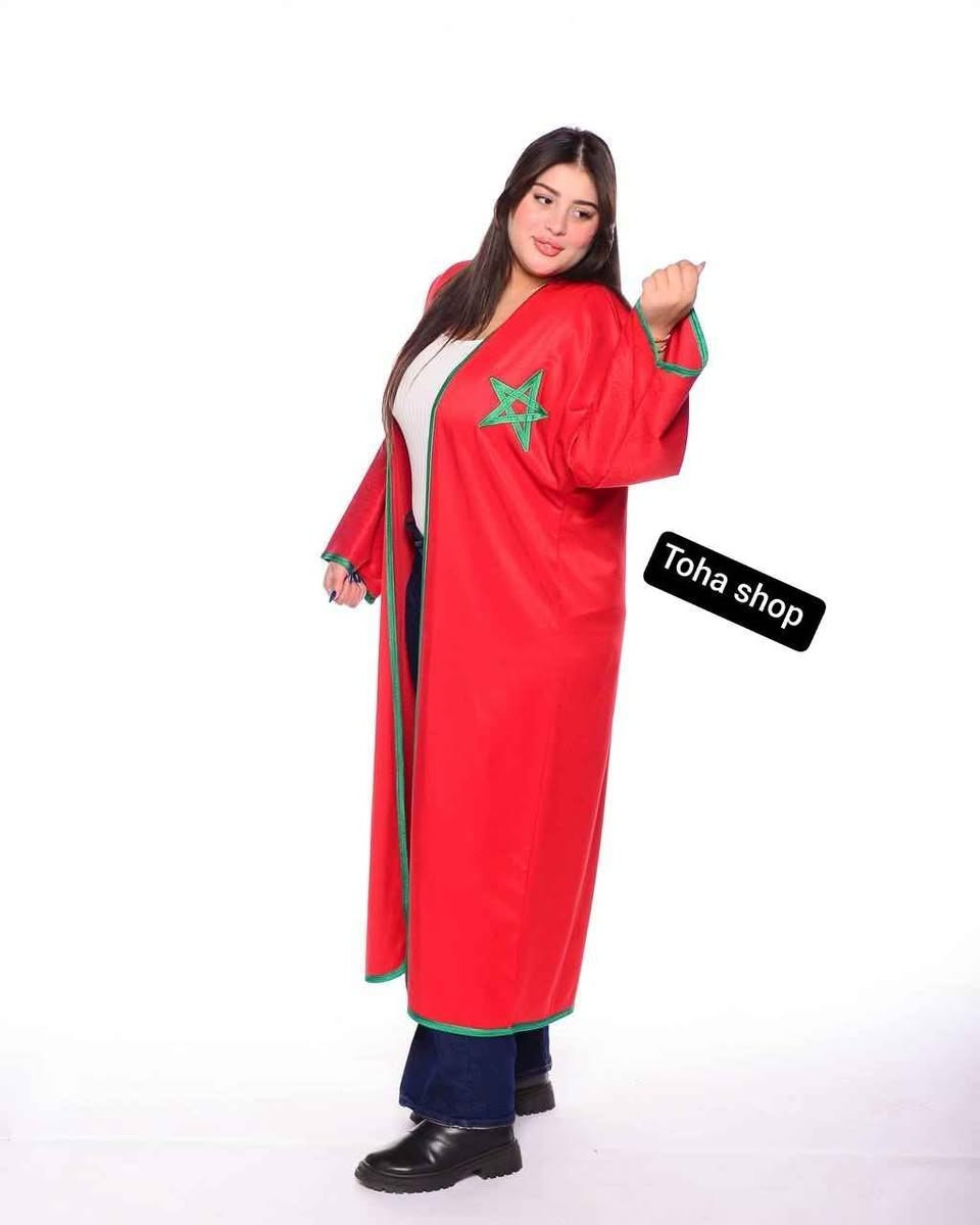 الجديد توحا شوب 
بمناسبة كأس العلاااام🇲🇦🥇🏆…
ما كاين حتى لباس غادي يعطيك الهيبة المغربية بحال هادkimono Mghribi 🇲🇦✨

مصنوع من ثوب #گبردين  ممتاز كيعطي واحد الستايل راقي، مزوّق بـ تطريز ملكي ديال تاج المملكة ونجمة قدّام، باش يبان الفخر المغربي عليك غير من النظرة الأولى.

مناسب للتشجيع، المناسبات، التصاور، والخرجات
✅ألوان مغربية 🇲🇦: الأحمر 🔴 والأخضر 🟢
✅الثمن
وخرج بستايل مغربي أصيل
ستايل لي كيدوز رسالة:
"أنا مغربي 

توصيل مجاني مكناس, المغرب


**إذا كنت صاحب هذا الإعلان وتريد حذفه لأي سبب، رجاءا أرسل رسالة إلى الدعم الفني**