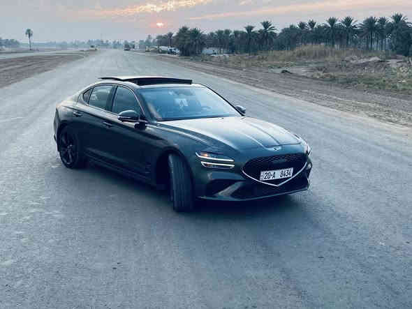 جينيسس G70  موديل 23 برستيج اعلى فئه فول مواصفات V6 توين تيربو حادث كلش خفيف بس بارد بيها بدون تبديل بدون صبغ رقم ديالى مشروع وطني كل المحافظات تداور السياره تخم تاير جديد كامله مكمله 

***********
