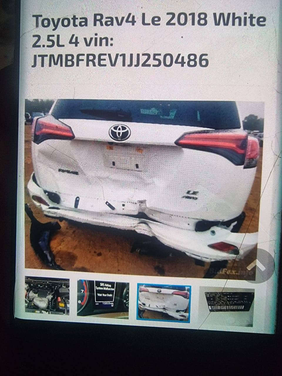 راف فور ٢٠١٨ وارد أمريكي حادث موضح بصور سعر١٦٥ بيهة مجال رقم ***********
