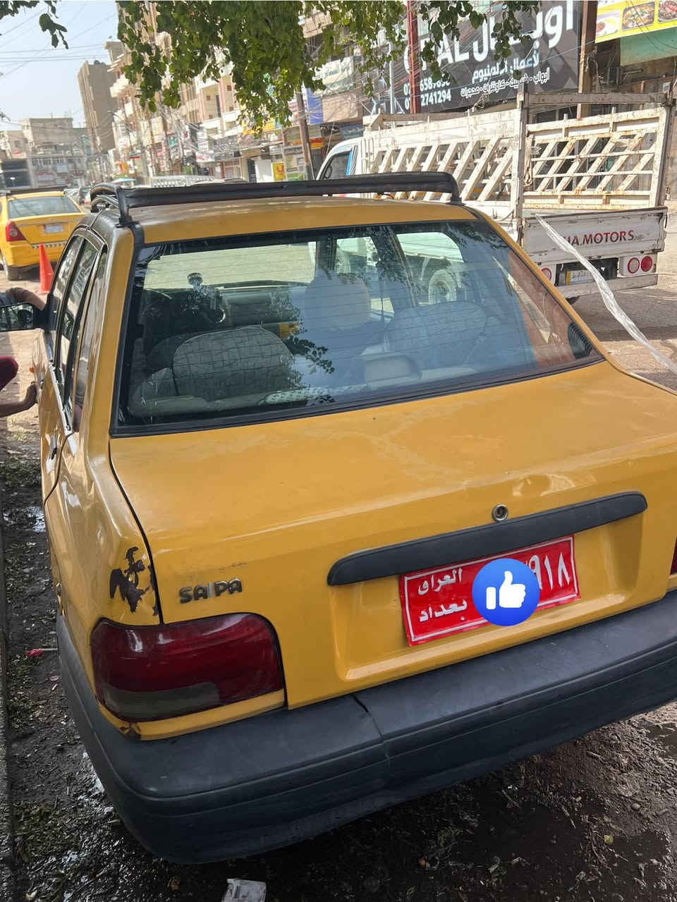 سايبا موديل 12 كوم حديد شغاله وتمشي رقم احمر صاحبها موجود عليها غرامات وهيئه. 
***********
