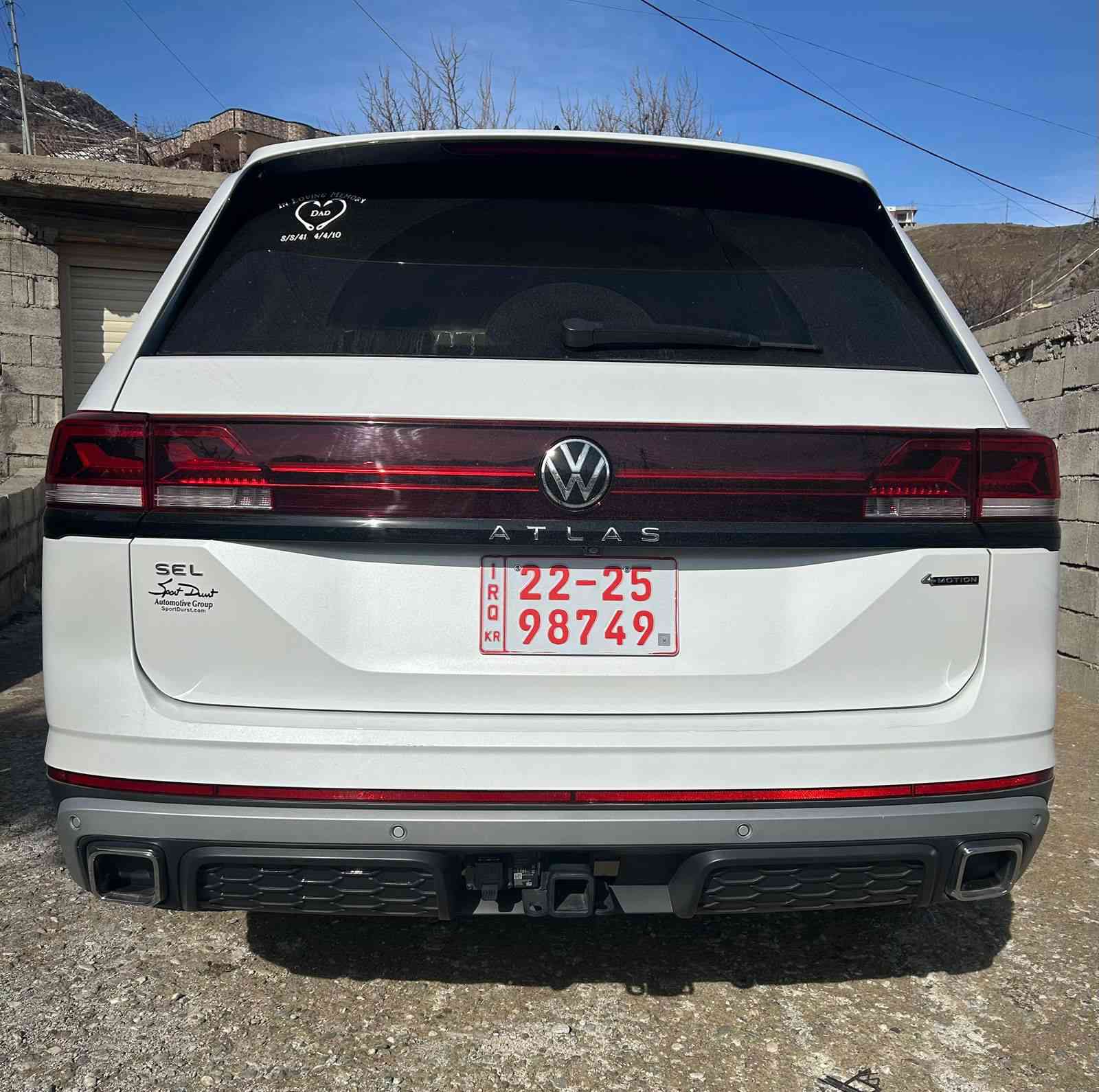 فولسواكن ئەتڵەس  2024 Peak Edition SEL 
فول فول مواسەفات
 مەکینەی 20.T  دەبڵ ئەکسل 
تەنها 21 هەزار ڕۆیشتوە
 هەموو شتێکی بەشەرت  

سعر(نرخ) 📨 لەکۆمێنت داوابکەن

ئەمریکی 
رقەم شانسی 1V2GR2CA8RC564994
 چامڵغی سایەق بۆیاغە  
بەهیچ شێوەیەک ناوی نەگرتووە تەنانەت بەدەنەش
ئێرباک سوکانو شان بیلاد شەریکە داندراوەتەوە
رەقەم کاتی 15رۆژی ماوە
داتاشۆو دەبڵ ئەکسل
نیوبست قوپاوی هەیە لەسەر 
بۆنیتو دەرگا چانەکراوە

ژمارەی خاوەن ئۆتۆمۆبیل
 
***********
