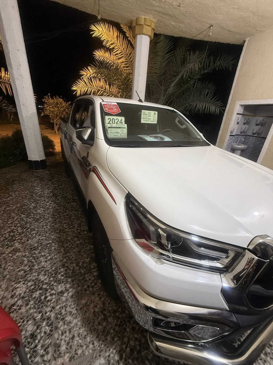 تويوتا هايلوكس 2024 ساز أربعه سلندر 
ماشيه 70 الف

رقم أربيل  مميز

فـــول مواصفـــات 
كفاله عامه 
بصمة تشغيل
بصمتين باب 
تحكم ستيرن
مثبت سرعة بالستيرن
شاحن لاسلكي ( وايرلس ) 
مري شفط
تحكم كهربائي للمرايا
لايت داخلي للبنيد 
تبريد قطعتين 
تبريد بالكشن
شاشة كبيرة 
حساس خلفي امامي
كاميرا خلفية
ويلكب 
جكات بالبنيد 
ضمان شركة ساس العراق
العنوان بغداد ناحية الرشيد 
***********
