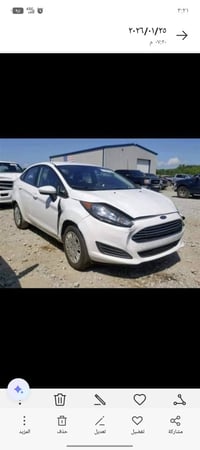 فورد فيستا موديل 18رقم كربلاء دولي بسمي السياره جاهزه كير مكينه حداديه...