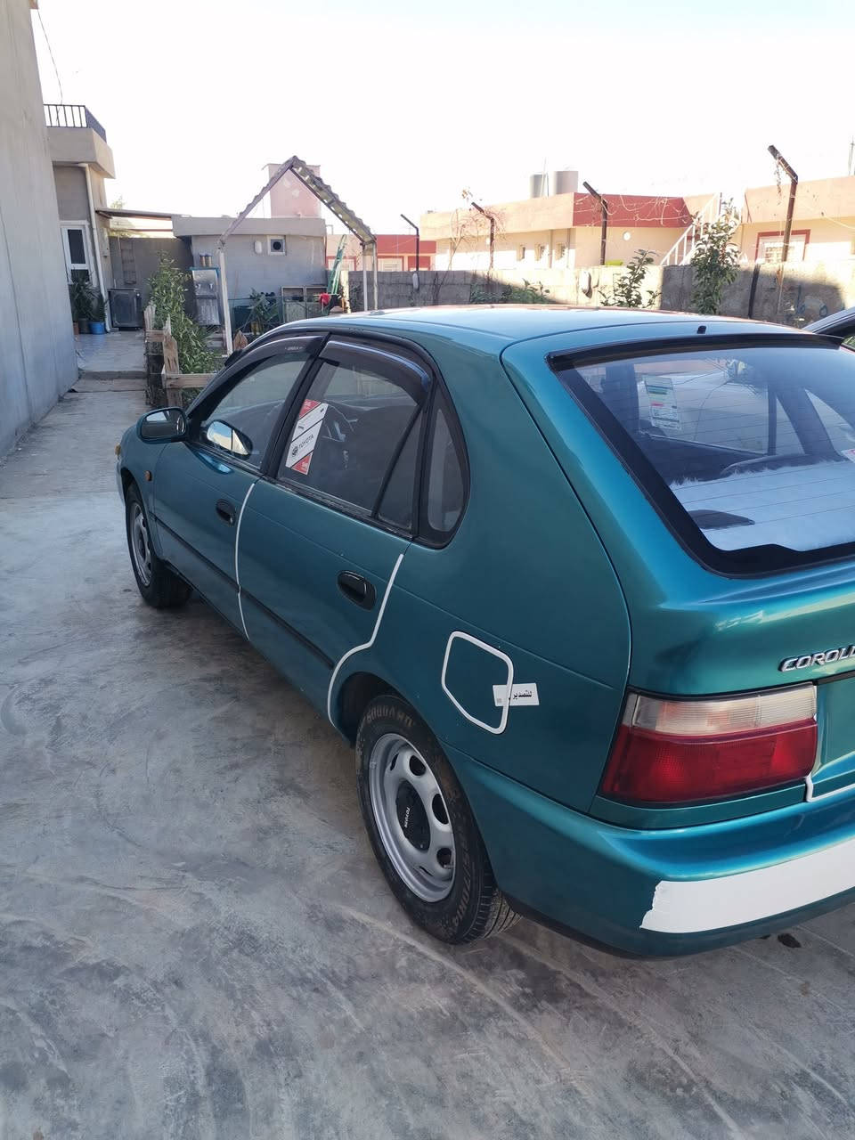 كورلا ماسحه لون ارزق فيروزي موديل 1995 يسرى بلادي محرك 1800  كير اوتوماتيك دنفش 5نمره كير محرك بالشرط  تبريد تدفئه رقم كركوك انكليزي سنويه لل2030 باسمي مشروع وطني شرط التحويل والغرمات بيها بطاقة بانزين صبغ عام للجماليه سياره جاهزه من كلشي ٤ تايرات جديده باتري جديد صدر كله جديد قفل مركزي سياره جاهزه من كلشي مكان السياره كركوك حي الواسطيي
السعر 58

رقم تلفون ***********
