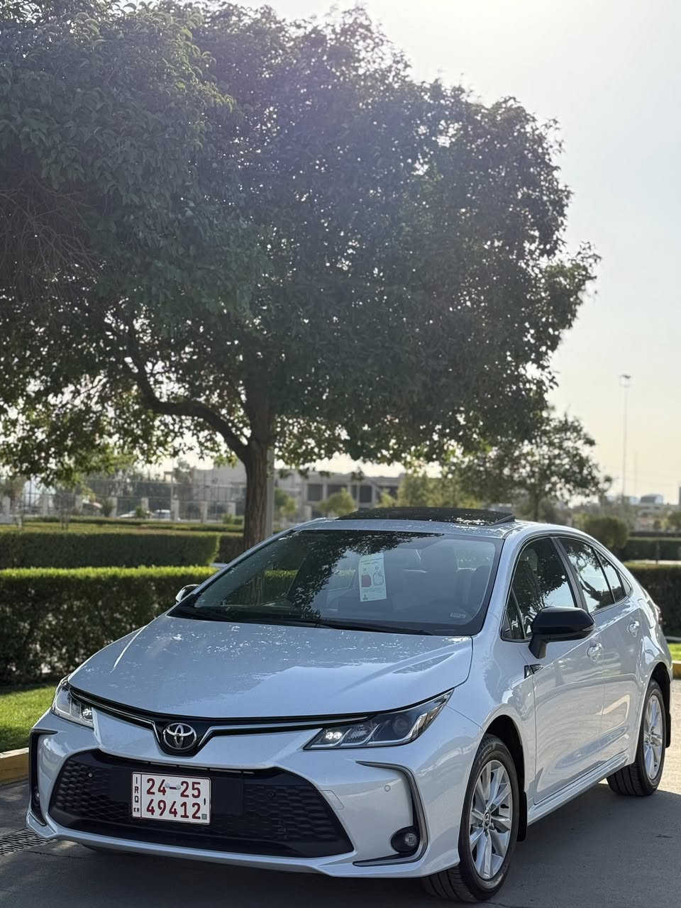 كرولا 2025 شركة ساز ضمان ٣ سنوات
السيارة فول مواصفات سلايد . شحن وايرلس.بصمة . كشنات كهرباءي ، شاشة ديجتال ، وباقي المواصفات معروفة
 قبل اسبوعين ماخذها زيرو من شركة ساز اربيل 
هسه ماشية الف  كيلو متر فقط
السيارة مكفول من كلشي بحالة الوكالة بعدها 
بيها ضمان شركة ٣ سنوات وتبديل دهن وفلتر مجاني 
السعر ١٩٢ ورقة
مكان السيارة اربيل 
***********
