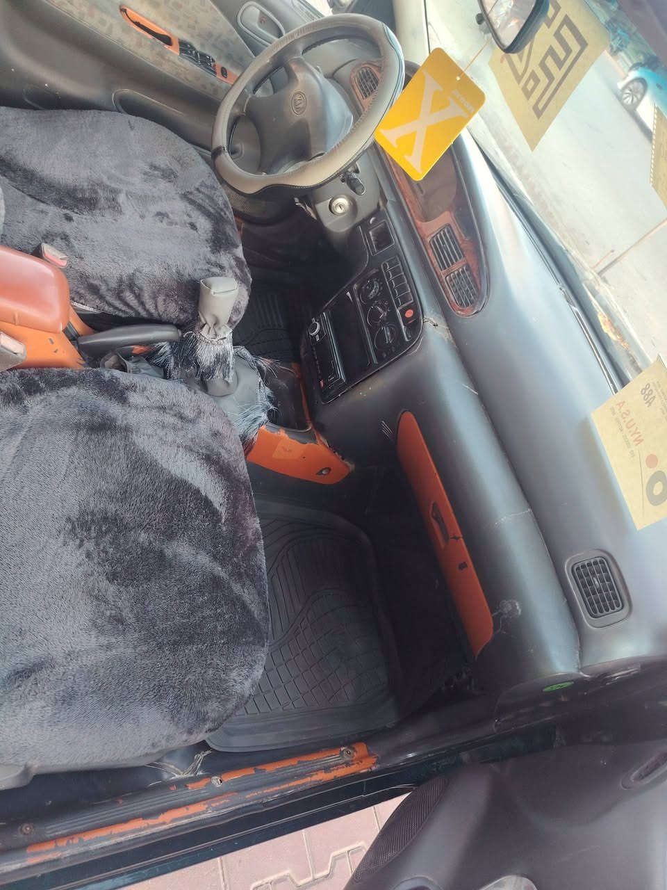 يالله سلام عليكم كيه سيفيه موديل 96سياره مصبوغه جمالي فقط صدر جديد محرك جديد محرك مسكر 1800سياره متعوب عليه كير عادي جديد تخم تاير سياره والله مال جنيه سعر 30قفل مكان هيت حي البكر رقم هاتف  ***********
