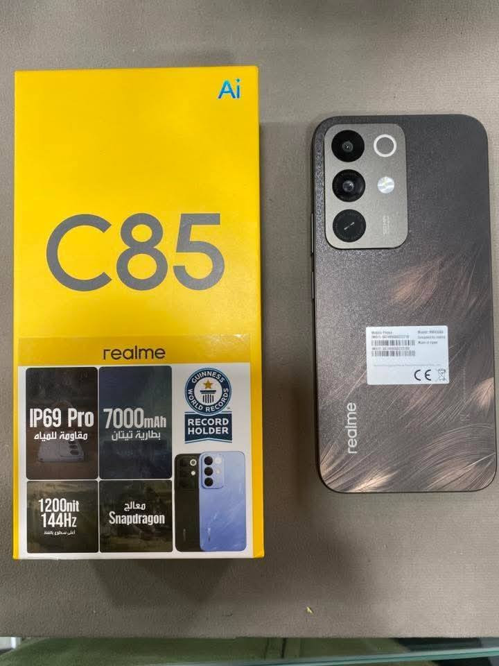 ريلمي C85 مستخدم اسبوعين  السعر 250 الف للاتصال ***********
