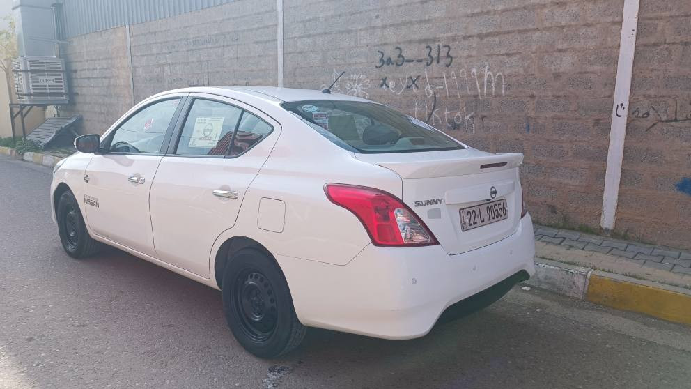 للبيع بسعر مناسب 107 قفل من الاخير
نيسان صني 2025 مصري أربع جامات كهربائي تبريد قطعتين  مكفوله السياره من حادث وصبغ وتبديل فقط تعديل بارد بسيط واضح بالسونار كير ومحرك وتبريد شرط سياره نظيفه شرط التحويل *********** كركوك, العراق
