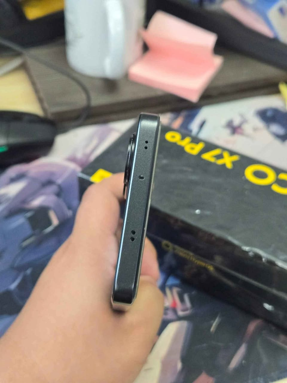 سلام عليكم 
 ءPOCO X7 PRO black 
ذاكرة  256  عشوائية 12GB
معالج Dimensity 8400 Ultra  ببجي 120 فريم سلاسة فول 
فقط مراوس باحدث وانطي فرق مكاني بغداد
ياريت اراوس ويا جهاز Huawei pura70


**إذا كنت صاحب هذا الإعلان وتريد حذفه لأي سبب، رجاءا أرسل رسالة إلى الدعم الفني**