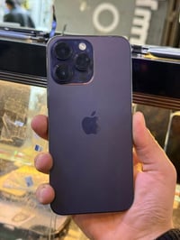 14 برو ماكس  ذاكره 256 بطاريه 86 شرق اوسط A/AA  مستبدل شاشه نوعيه تخبل...