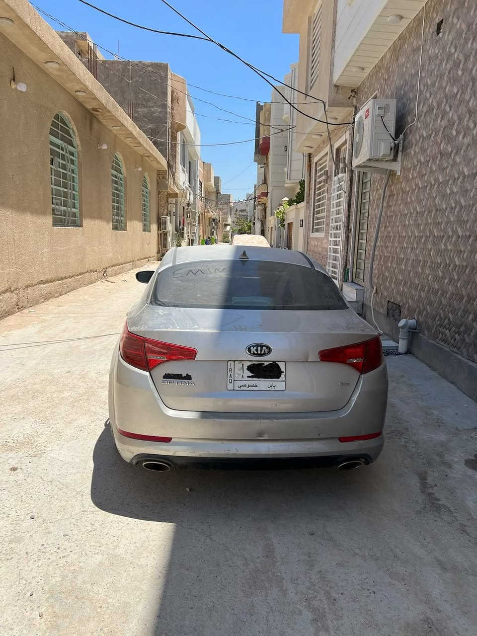 كيا أوبتما موديل 2013 وارد أمريكي ضربتها خفيفه من الجانب الأمامي للسائق  . السياره بحاله جيده تحتوي على كاميرا خلفيه مع شاشه ذكيه ، بلوتوث ، دواخلها نظيفه،  تبريد
السياره خصوصي واستخدام شخصي والسنوية غير منتهيه جاهزه للتحويل  . عيوبها محرك مجفت 
السعر المطلوب 110$ وبيها مجال للشراي
العنوان :كربلاء 
رقم التلفون : ***********
