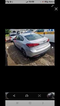 كيا فورتي للبيع موديل 2018  حادثه الماصده والدعاميه وصار بيه ربع البني...