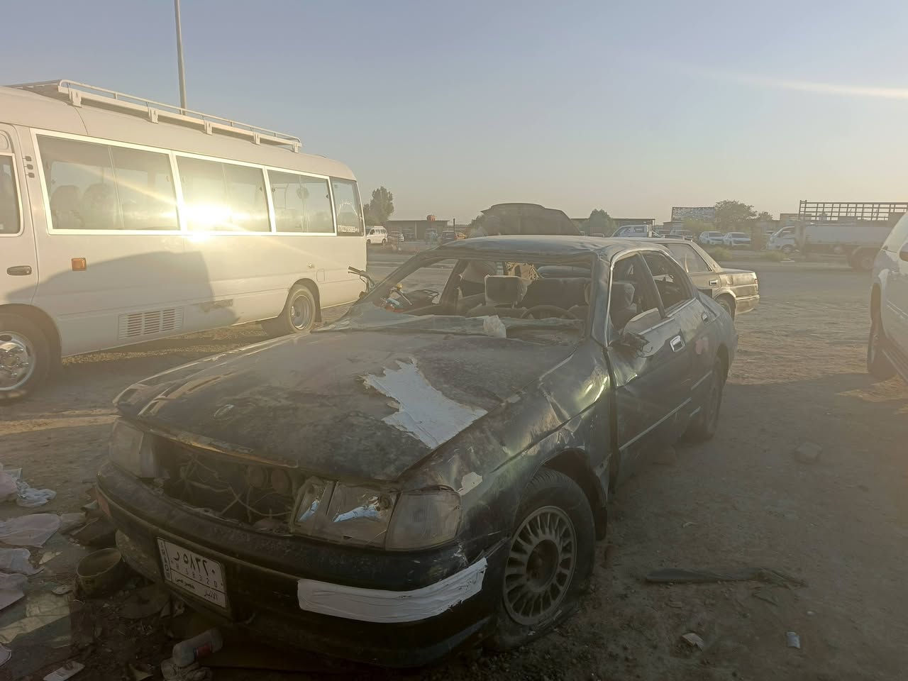 السلام عليكم سياره بطه مقلوبه للبيع شفيتها بس على هاي الصفحه البقايا جير ومكينه جديدات السعر 14 وبيها مجال مكان بابل القاسم, ***********
