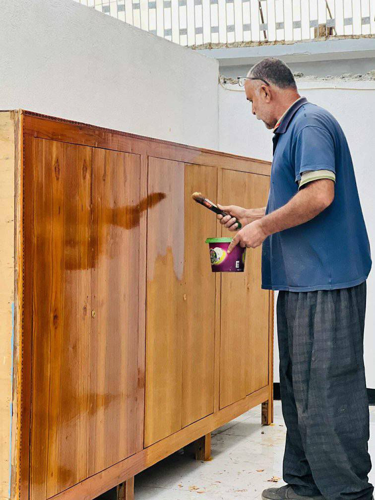 نجاره الحاج سالم الحداد رحمه الله 
جانب من أعمالنا 👇👇 بأداره اخي سعد / صندليه تبديل وجه كامل صاج خمسه ملم عراقي 👇 
 رأئيكم بالشغل للاستسفار *********** وتساب + اتصال
