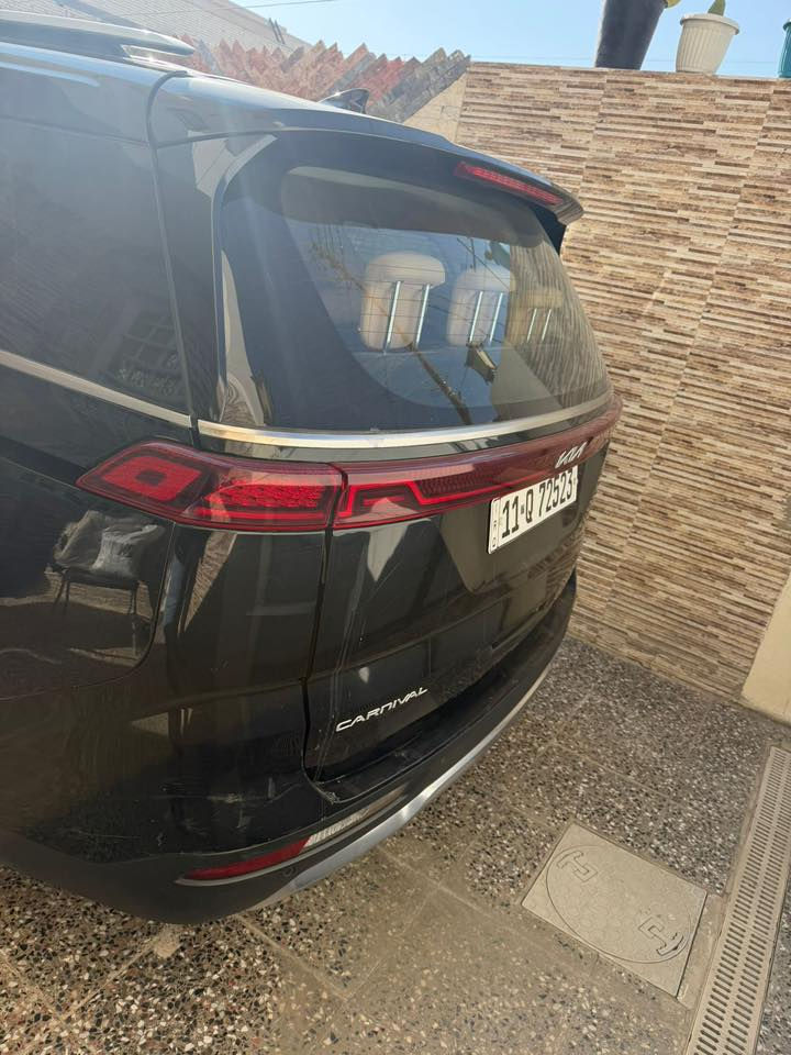 السلام عليكم البيع كيا كرنفال موديل 22  رقم بغداد مشروع وطني وارد كوري كاز فول 1 على  1 حادث جاملغ خلفي بدون دواخل ماشيه 64 ألف  مكاني بغداد البلديات السعر 21 السياره جاهزة صدر أمامي وخلفي جديد تخم تاير محرك 4 سلندر كاز رقم الهاتف ***********
