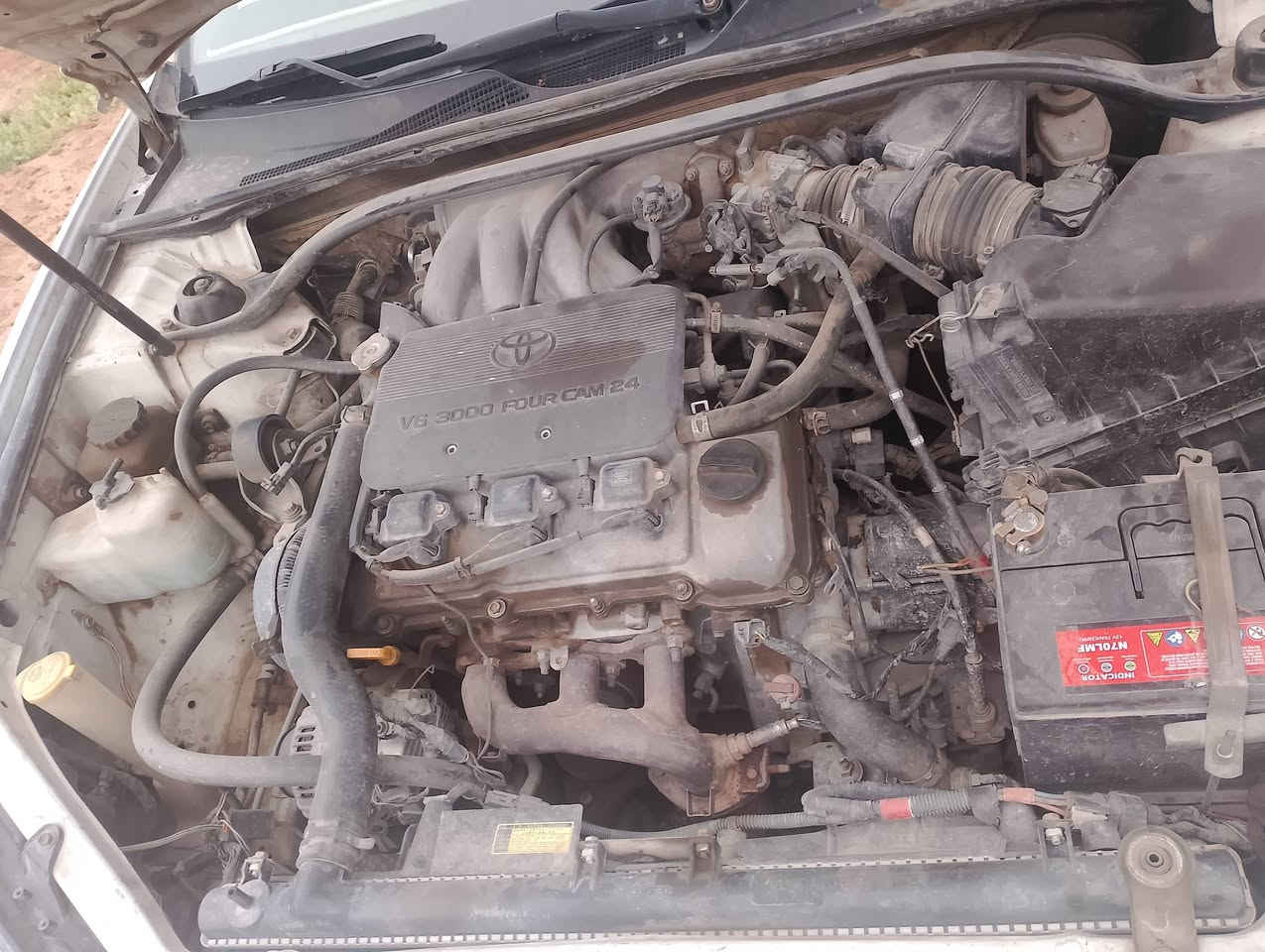 كامري للبيع موديل 2003بيهه صبغ حزام وارد خليجي 6سلندر جديده حلوه العنوان صلاح الدين  بلد يثرب السعر 88موبايل ***********
