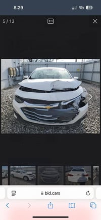 شفروليه ماليبو LT 2023 رقم (اربيل) حاليا مرقمة كامل  الظرر موضح بالمنش...