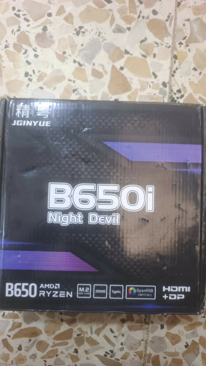 بورد للبيع JGINYUE B650i Night Devil build جديد فتح فحص السعر 120رقمي***********
