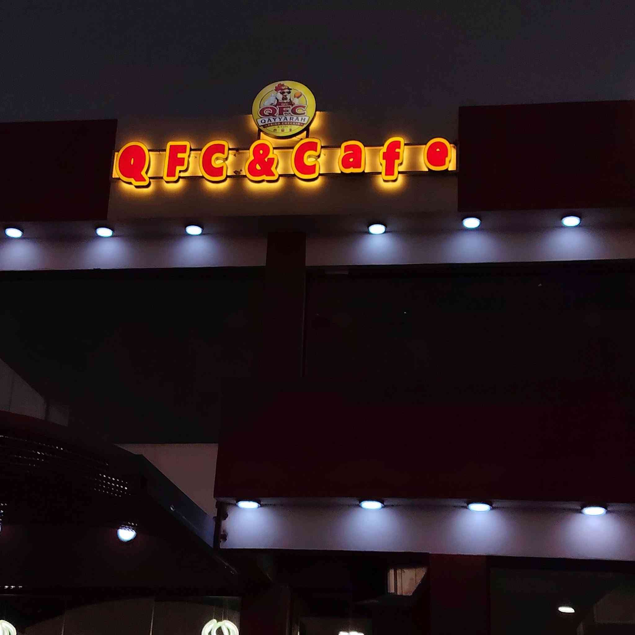 السلام عليكم

جزء من اعمالنا في  مطعم
#QFC&Cafe  في القياره   

#اعلانات_ضوئية3d 
#حروف_ضوئية
 #حروف_بدون_اناره

 #حروف بارزة 3D
#مع ضمان 
# بلاستك تايلندي  
#لد كوري ووتر مطري 🌧
#محولات ووتر مطري 🌧
—————————

                       
 #حروف ضوئية #واجهات كوبوند # بوردكس 
 #تخريم cnc 
  
 #الاستفسار  ***********
العنوان القيارة /الجدعة الشارع العام
