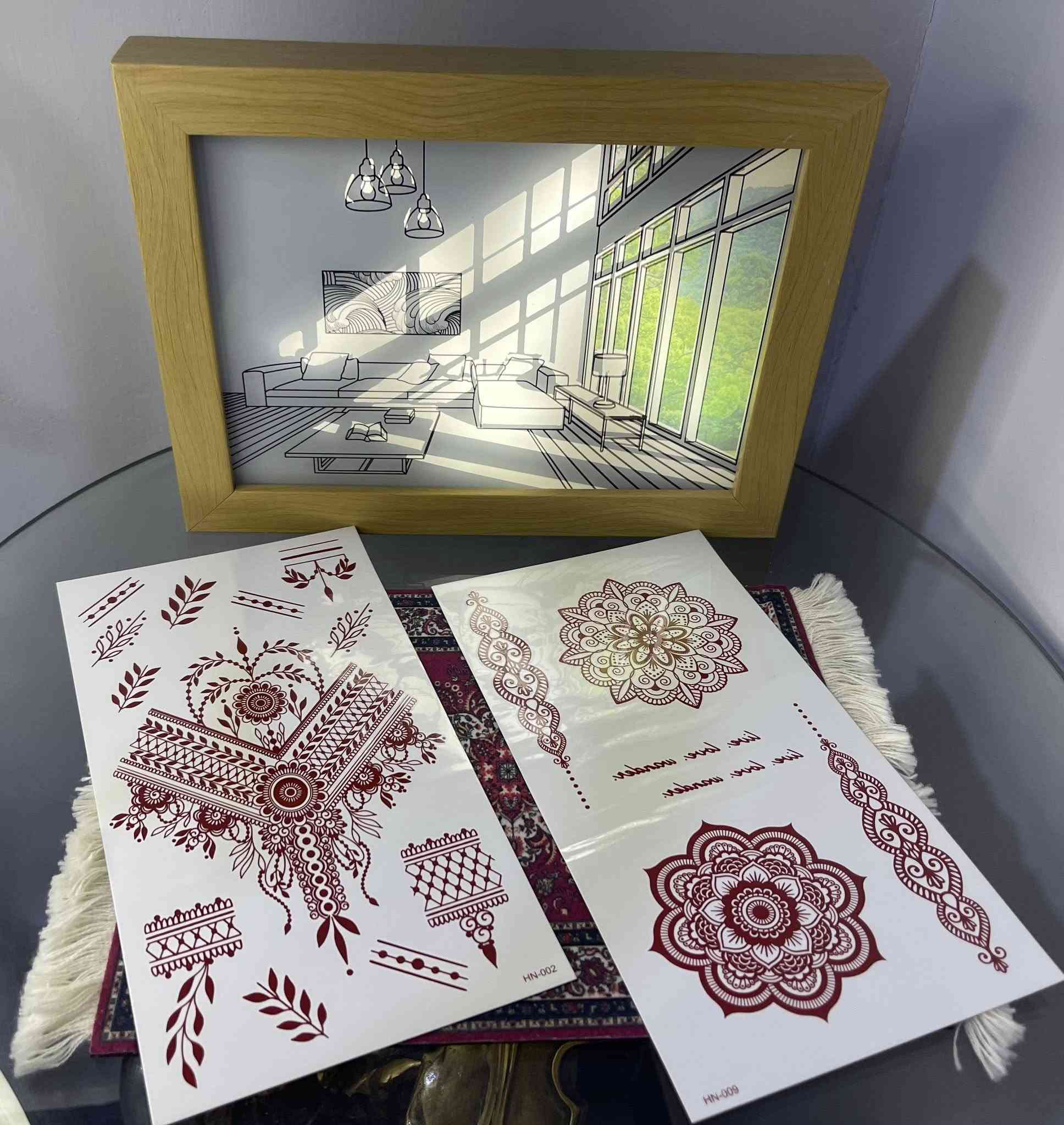 طبعات حنة مؤقته تجنن سهل الأستخدام اهم شي الكطنه بيها مي وتطبطبون على الطبع وينلصق سريع اشكال ناعمه باللون الماروني خلي ايدج تلمع 🥹✨

سعر ستيكر 3

📩 للحجز راسلوا الصفحة 
🚚 التوصيل داخل السماوة الفين ، مناطق بعيدة والأقضية 3 
📦 توصيل لكل محافظات العراق : 3


**إذا كنت صاحب هذا الإعلان وتريد حذفه لأي سبب، رجاءا أرسل رسالة إلى الدعم الفني**