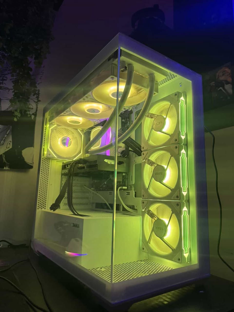 PC GAMING FOR SALE
CPU CORE i5‑14400F
M.B B760M ASUS PRIME
COOLER DEEPCOOL 360ML
GPU GALAX RTX 4060 8G
RAM T-FORCE 16GB DDR4 3600MHZ
HARD1 2T LEXAE M.2 NVMe
HARD2 1T BULLET M.2 NVMe
CASE SAMA 7FAN RGB
PSU SEGOTEP 750W
التجميعة مستخدمة استخدام قليل العاب بسيطة فالو وروكت وكراتين القطع موجودة  السعر 1300 مليون و 
300 وبيها مجال بسيط عنواني بغداد


**إذا كنت صاحب هذا الإعلان وتريد حذفه لأي سبب، رجاءا أرسل رسالة إلى الدعم الفني**