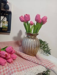 فازه وسط • مودرن • ورد توليب ١٠قطع