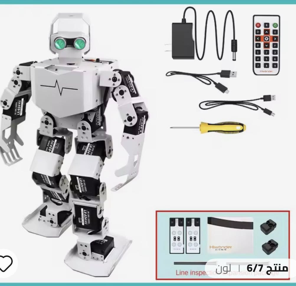 للبيع الاتصال خاص هذا الروبوت هو Hiwonder Tonybot، وهو روبوت تعليمي ذكي مصمم على هيئة إنسان.المميزات التقنية: يعمل الروبوت على منصة أردوينو (Arduino) ويحتوي على 16 محرك سيرفو (servos) عالي الجهد لحركة مرنة، بما في ذلك المشي والرقص.التحكم والبرمجة: يمكن التحكم فيه عبر تطبيق هاتف ذكي، برنامج كمبيوتر، أو جهاز تحكم عن بعد، ويدعم لغات برمجة مثل Scratch و Python.الاستخدامات: يُستخدم بشكل أساسي في تعليم مجالات العلوم والتكنولوجيا والهندسة والرياضيات (STEM) للطلاب والمتحمسين


**إذا كنت صاحب هذا الإعلان وتريد حذفه لأي سبب، رجاءا أرسل رسالة إلى الدعم الفني**