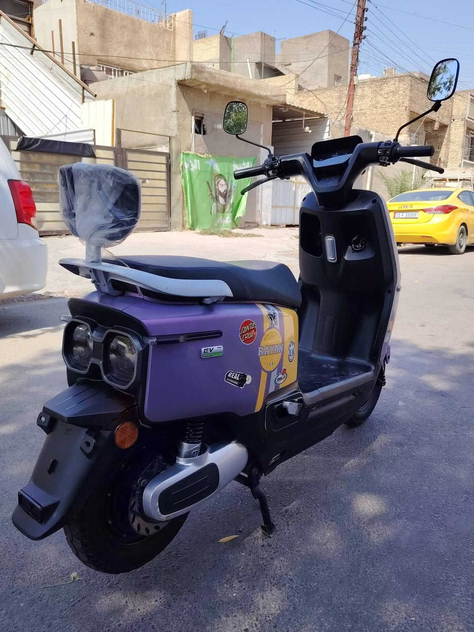 السلام عليكم
دراجه شحن نوع ريان ام عيون دراجة نضيفة و حلوة
بطاريات كبار 32 امبير عل فحص ملحقاتهة كاملة 
سعر 630 بغداد حي العامل ***********
