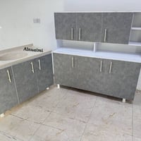 كاونتر MDF • متر ونص • سنك ١٫٢م مرمر