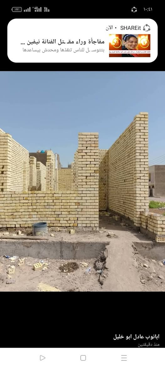 خلفه بناء مصرى طابوك وبلوك شغل درجه أولى استلام مهندس مقيم فى بغداد الجديد ***********
