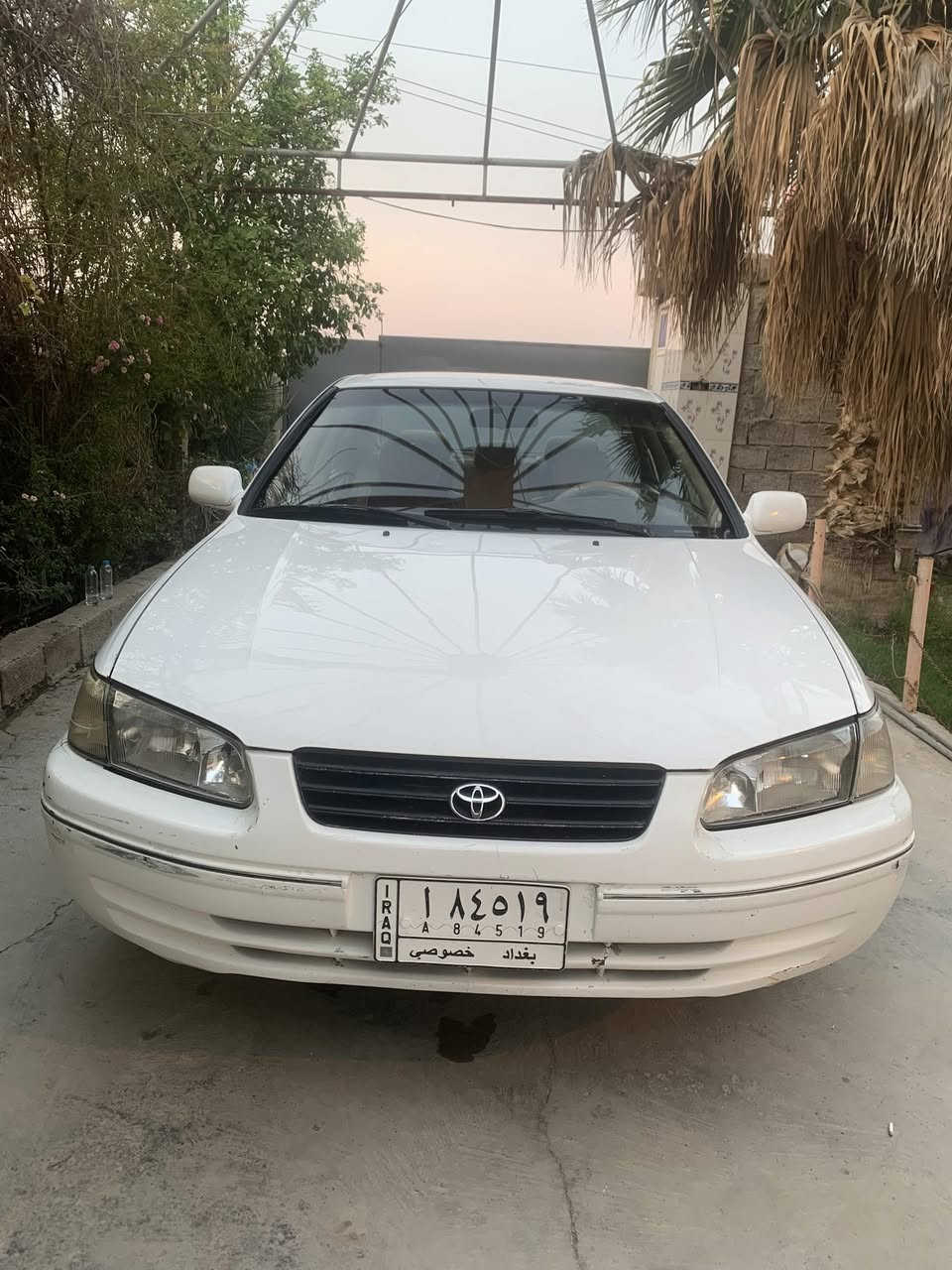 السلام عليكم من رخصة ادارة الكروب المحترم كامري موديل 2000ابلديه بدون صبغ او ضربه خليجيه اربع سلندر المكان بغداد سعره 88 وبيه مجال الانصال فقط *********** ويتساب ابو حيدر
