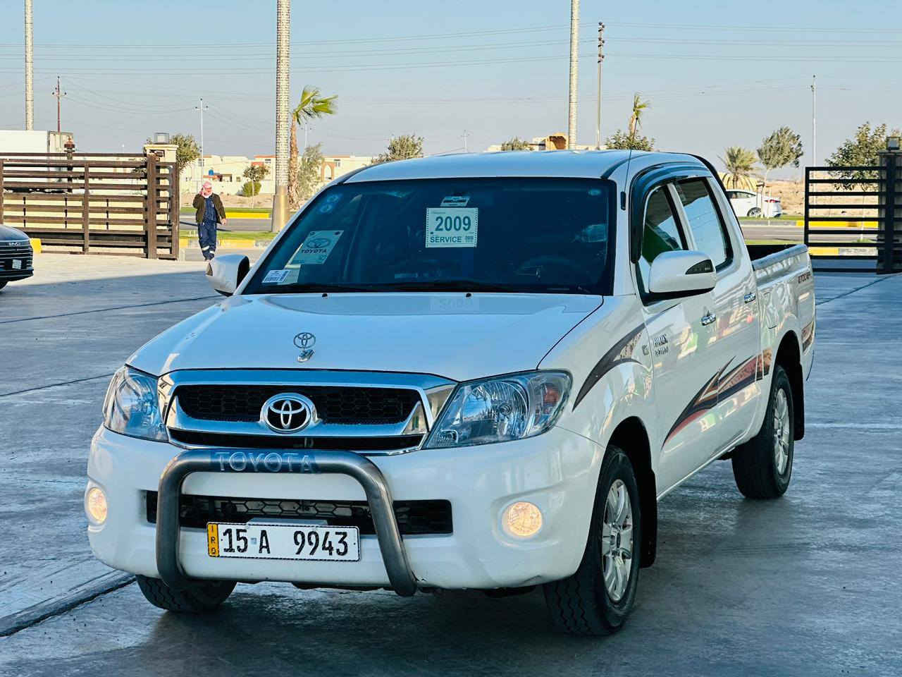 السلام عليكم للبيع بيكم هايلوكس
موديل 2009  سعودي باب اول

رقم انبار الدولي تحويل مباشر باسمي

مكفوله كفاله  من صبغ وبارد عامه. 

شاصي 19

محرك كير كفاله. صدر حداديه
سياره جاهزه من كلشي تبريد 

تخم تاير جديد. مواصفات سعودي معروفه

السعر:168 وبيه مجال
المكان:الانبار الفلوجه حي العسكري
رقم الهاتف:***********
