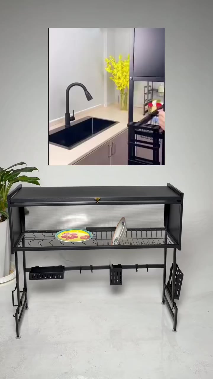 ️✨ خليك دايمًا مرتب في المطبخ!

رف تجفيف صحون Bihart فوق المغسلة:

 • رف شبكي لتجفيف الأطباق بسرعة 🥄
 • خزانة علوية بباب منزلق لترتيب أغراضك 🎀
 • سلال جانبية وسفلية + خطافات للأدوات 🪝

هيكل معدني أسود ثابت وأنيق 🖤
مطبخ مرتب وصحون نظيفة بدون تعب!


**إذا كنت صاحب هذا الإعلان وتريد حذفه لأي سبب، رجاءا أرسل رسالة إلى الدعم الفني**